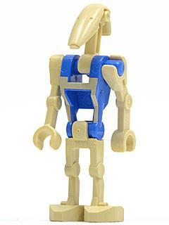 LEGO Minifigure -- Battle Droid Pilot with Blue Torso with Tan Insignia and Straight Arm-Star Wars / Star Wars Episode 1 -- SW0360 -- Creative Brick Builders